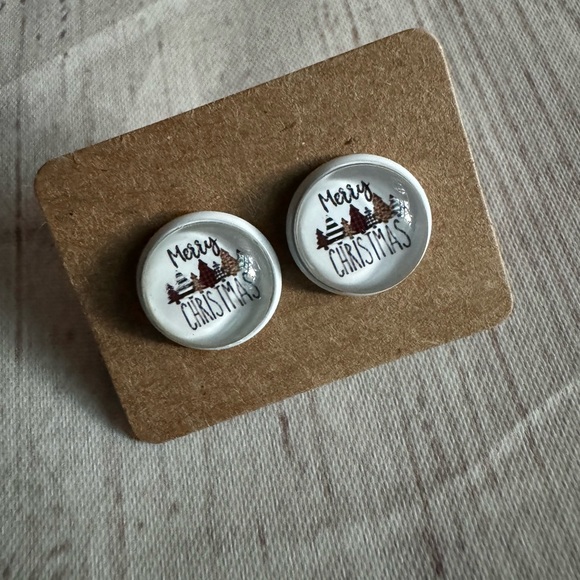 🐬 CLEARANCE: NEW Holiday Earrings Imperfect Functional Christmas Trees - Picture 3 of 10